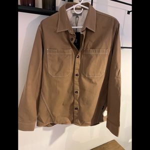 Ted baker khaki twill shirt jacket